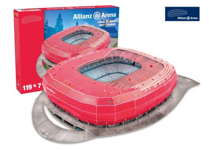 Bayern München Allianz Arena 3D Stadion Puzzle