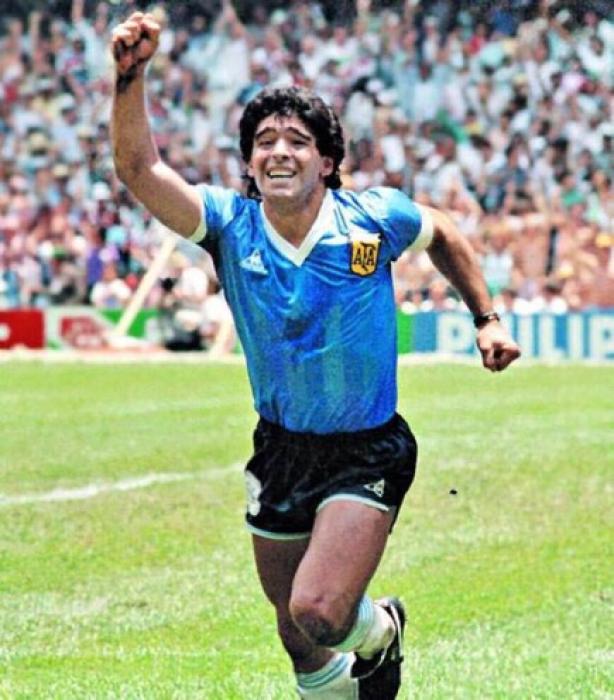Maradona Argentinien 1986 auswärts Hommage Trikot