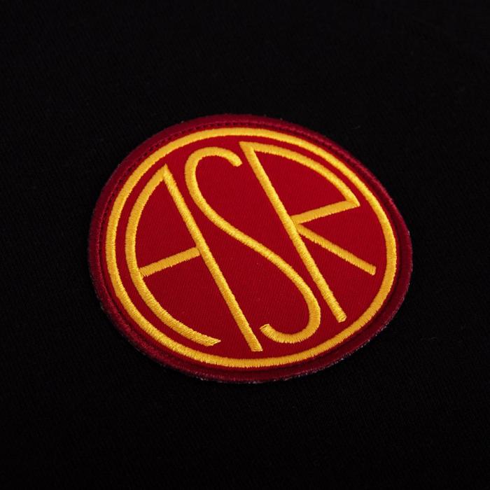 AS Roma Black Taper Hooded Sweater