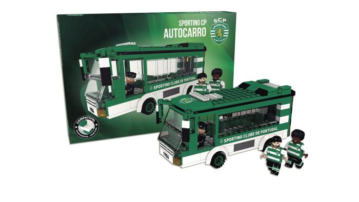 Sporting Lisboa Team-Bus Klemmbausteine Bausatz 230-teilig